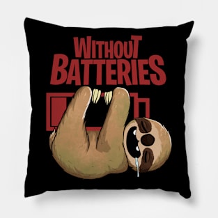 sloth cute and funny without battery Pillow