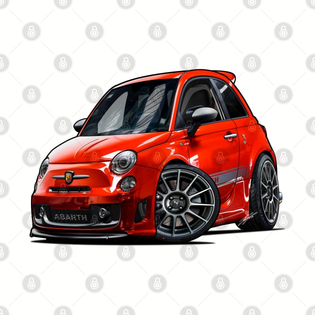 FIAT 500 ABARTH by RCJM_Cartoons