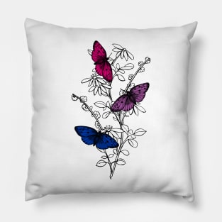 Bisexual Butterflies Pillow