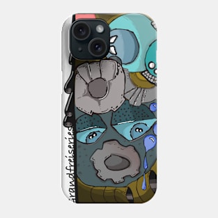 GRANDFREI Monster and Marbles and Tubes arround Phone Case