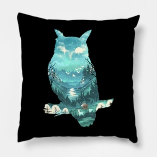 Winter Owl Pillow