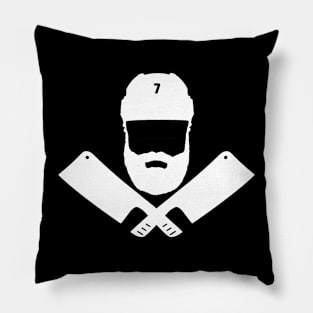 Anaheim Ducks Radko Gudas The Butcher Logo White Pillow