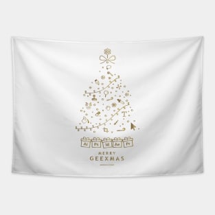 Merry christmas - Merry geexmas - Geeks - GOLD EDITION Tapestry