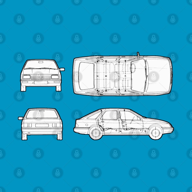 FORD SIERRA - dimensions by Throwback Motors