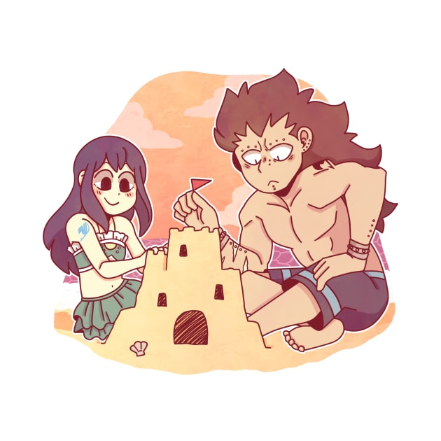 Gajeel and Wendy by Dragnoodles