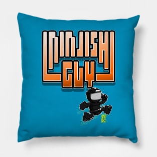 Ninjish Guy in Low Res World Pillow