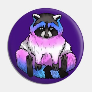 Trans Raccoon Pin