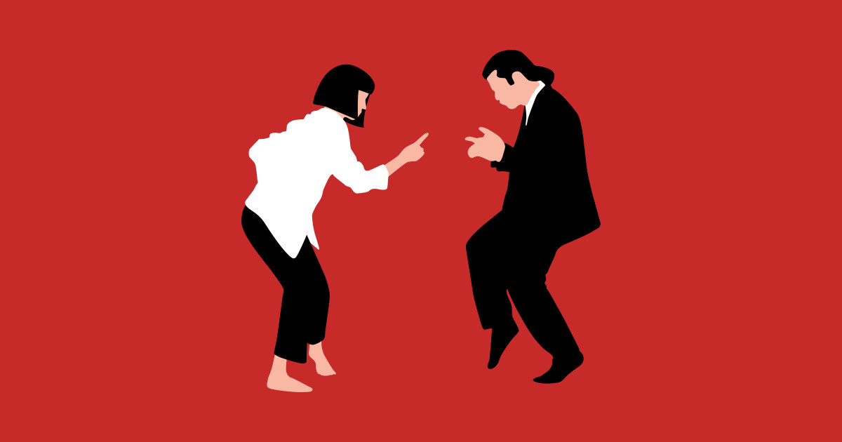 Teenage Wedding Pulp Fiction Sticker TeePublic