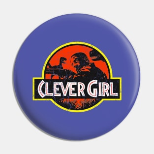 Clever Girl Negative Space Pin