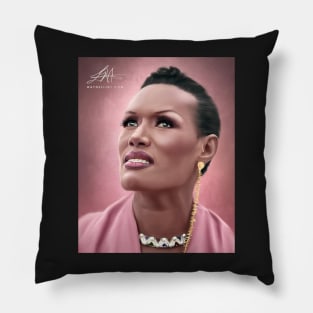 Grace Jones Digital Painting Pillow