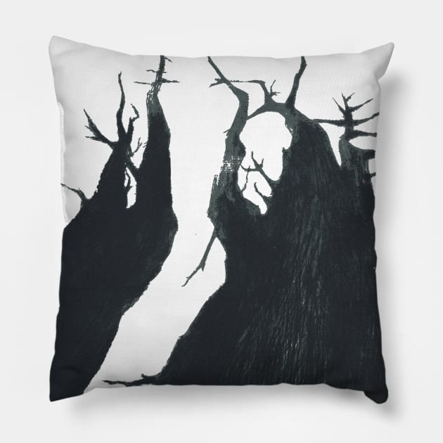 Dark forest Pillow by Bunlinked