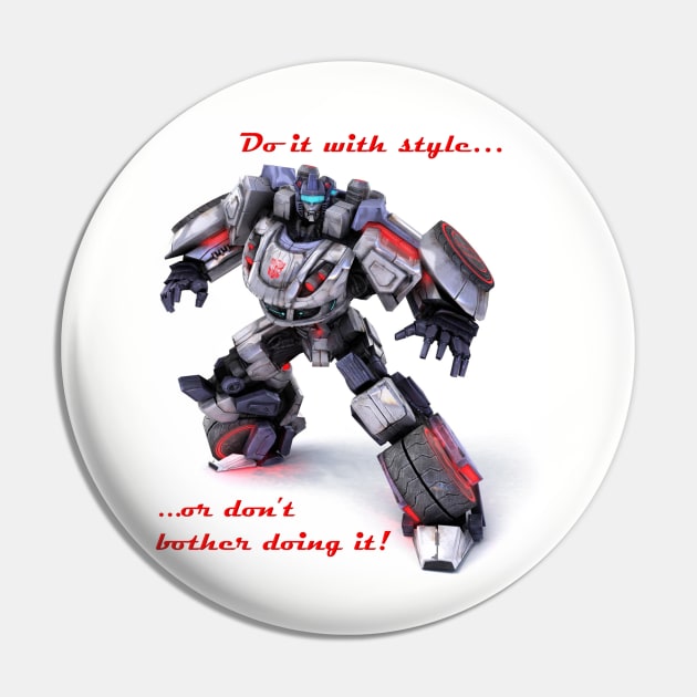 Autobot Jazz Pin by ItNeedsMoreGays