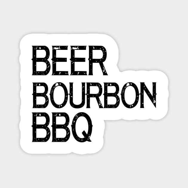 Beer Bourbon BBQ Magnet by shopbudgets