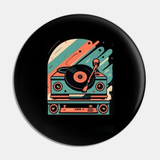 Turntable Vintage Audio Design Vinyl Record Player Dance Pin