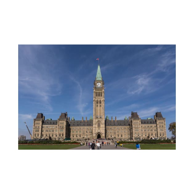 Center block of the Canadian Parliament - Ottawa, Ontario by josefpittner