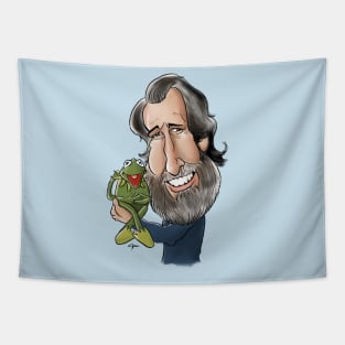 Jim Henson and Kermit Tapestry