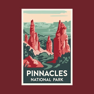 Pinnacles National Park Vintage Travel Poster T-Shirt