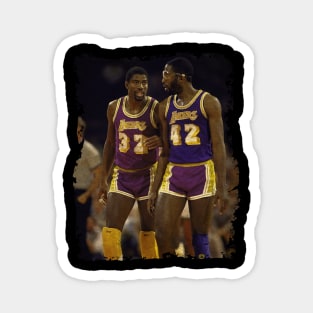 James Worthy and Magic Johnson, 1985 Magnet