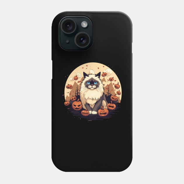 Ragdoll Cat Halloween, Cat Lover Phone Case by dukito