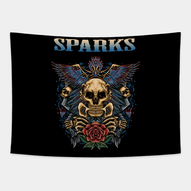 SPARKS BAND Tapestry by Bronze Archer