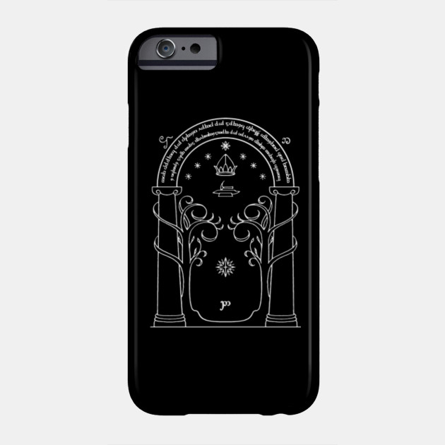 Gates Of Moria Ithilden Door Lotr Phone Case Teepublic Uk