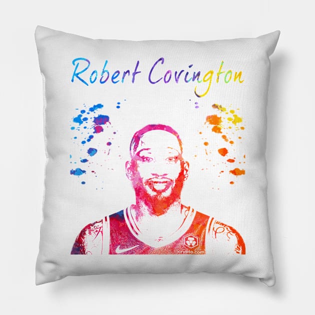 Robert Covington Pillow by Moreno Art