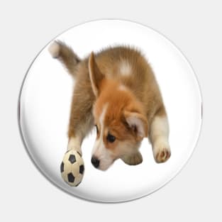 puppie football fan Pin