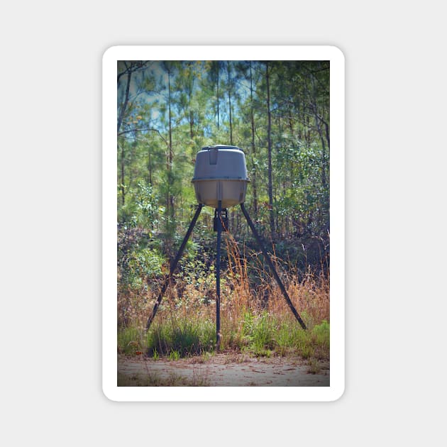 Deer Feeder Magnet by Cynthia48