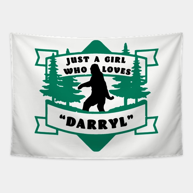 Just A Girl Who Loves "Daryl" Tapestry by RKP'sTees