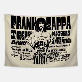 Retro zappa poster vintage Tapestry