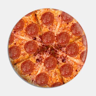 Pepperoni Cheese Pizza Pattern Pin