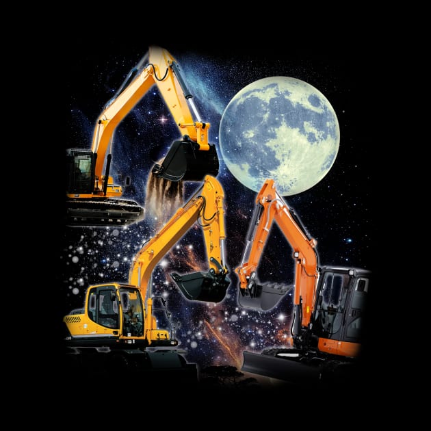 Digging Deeper Excavator Love, Tee Triumph for Construction Enthusiasts by Gamma-Mage