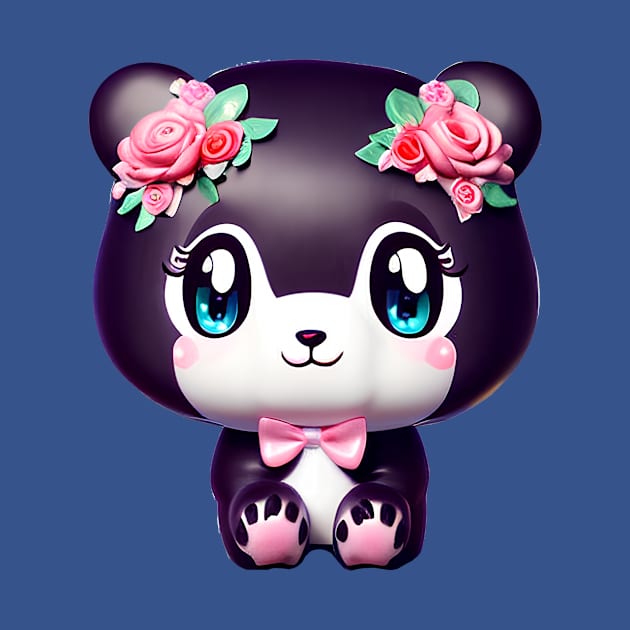 Cute kawaii panda bear by mmamma030