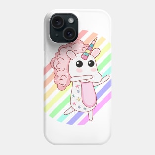 dabbing unicorn rainbow Phone Case