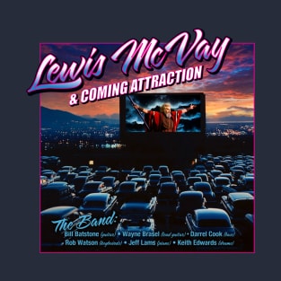 Back Logo -1982  Lewis McVay & Coming Attraction T-Shirt