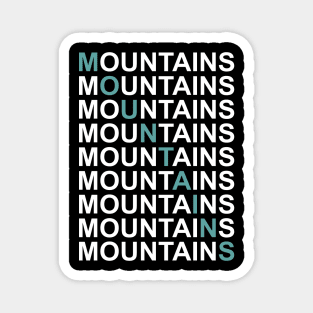 Mountains Alps Mountains Hiking Climbing Magnet