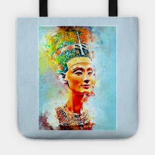 Watercolor Nefertiti Tote