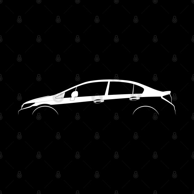 Honda Civic Si (FB) Silhouette by Car-Silhouettes