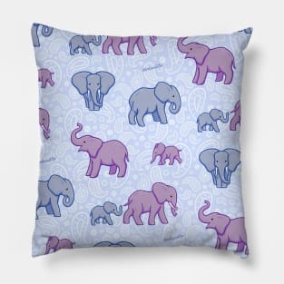 Happy Elephants Pillow