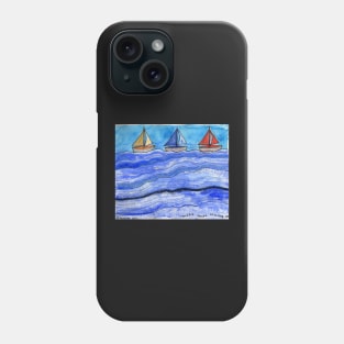 Three Ships Sailng In Phone Case