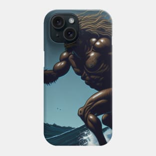 Bigfoot breaks hearts, rips sassy farts, and Sasquatch surfs Phone Case