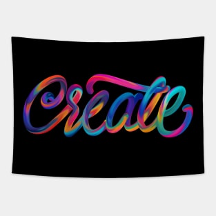 Brushed Create in candy colors Tapestry