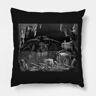 The Vision of Hell - Gustave Dore for Dante's Inferno Pillow