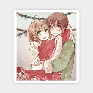 Sakura and Syaoran christmas Magnet