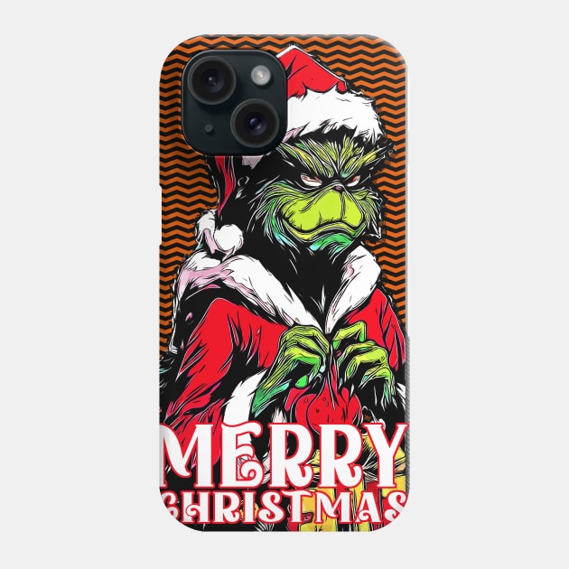 The Grinch Merry Xmas Phone Case by RifkyAP28