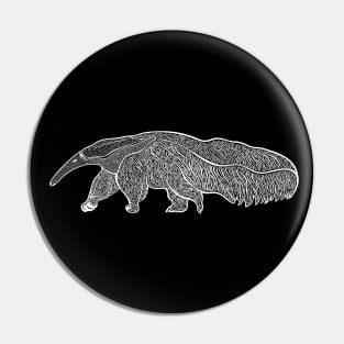 Anteater Ink Art - cool detailed animal design Pin