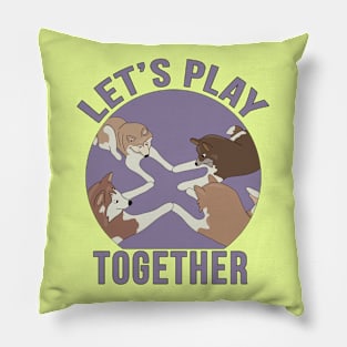 Let's Play Together Pillow