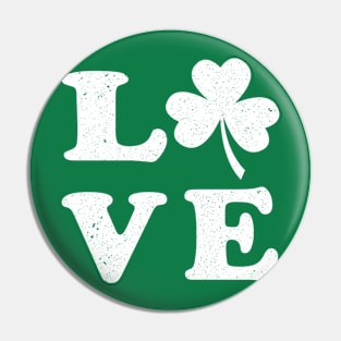 Love St Patricks Day Pin