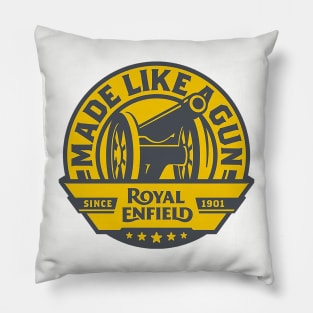 Made Like A Gun Royal Enfield Emblem Pillow