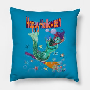 Other mermaid is coming to the Halloween party Pillow